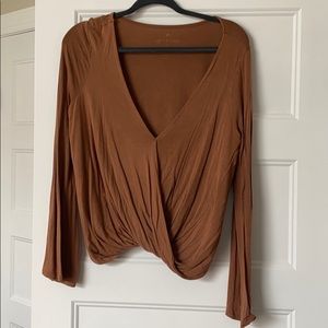 American Eagle Soft and Sexy Wrap Top